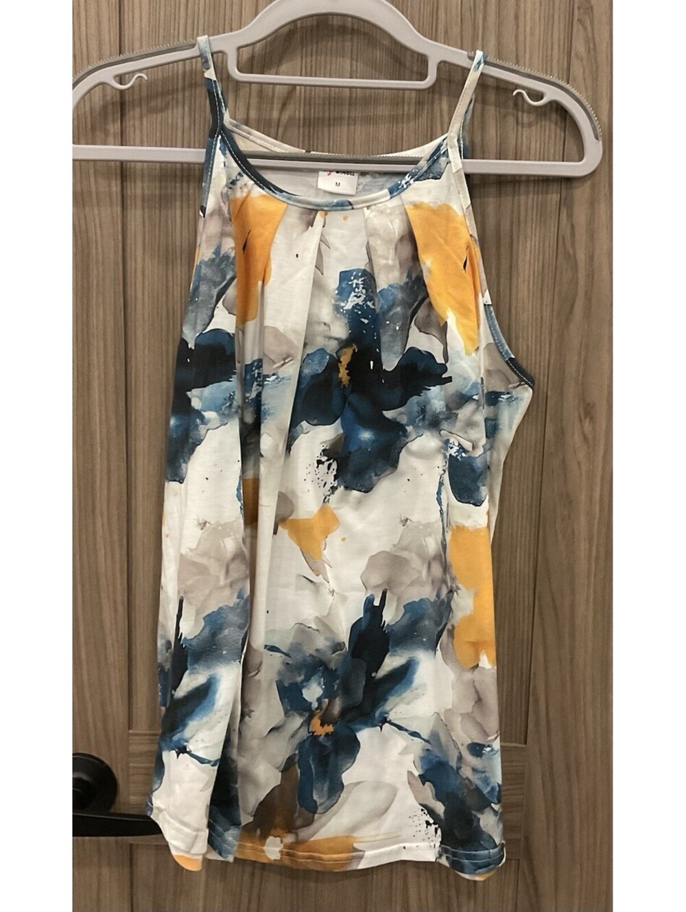 Wiholl Womens Multi Color Tank Top Size M